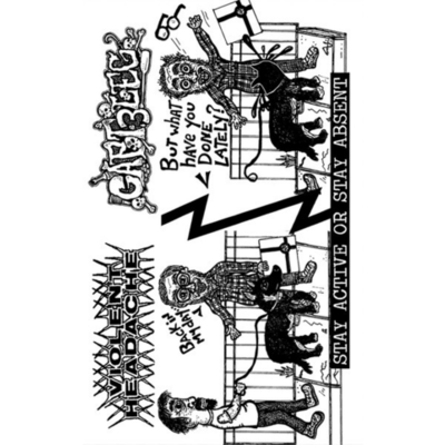 Tape: violent headache/captain 3 leg "split"