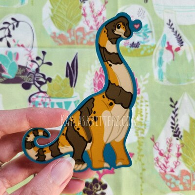 Chiquita brachiosaurus- vinyl sticker