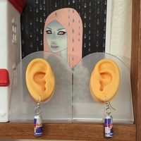 C₈H₁₀N₄O₂ earrings - Thumbnail 1