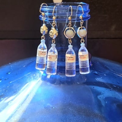 What the water gave me earrings