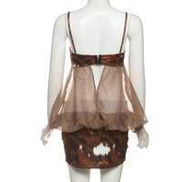 Solid color splicing irregular suspender slim fashion dress - Thumbnail 4