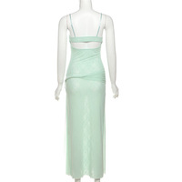 Slim fit fashionable and trendy slim waist slimming three-dimensional flower dress - Thumbnail 4