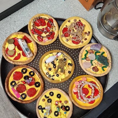 When the moon hits your eye pizza trinket dishes