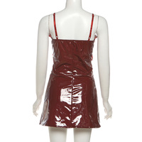 Solid color lace suspenders sleeveless backless slim fit temperament versatile dress - Thumbnail 2