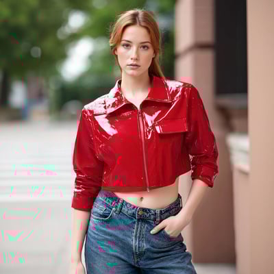 Solid color straight shoulder temperament loose coat