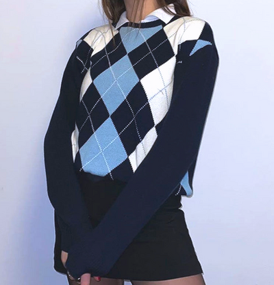 HIGH SCHOOL ARGYLE JUMPER