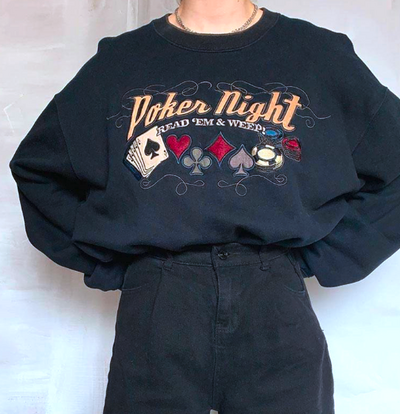POKER NIGHT SWEATER