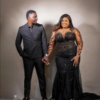 Black mermaid gown: plus size evening dress, prom dresses with lace & beaded accents for formal occasions