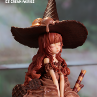 Bishoujo ArTToy by Weartdoing "Sleeping Beauty-Ice Cream Fairies-Chocolate" - Thumbnail 1