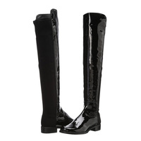Women's patent leather high-top knight boots - Thumbnail 2