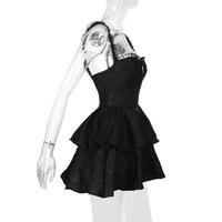 Dark style jacquard double-layer cake-style suspender skirt - Thumbnail 1