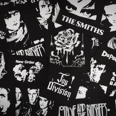 Goth & post punk sew-on patches mystery packs