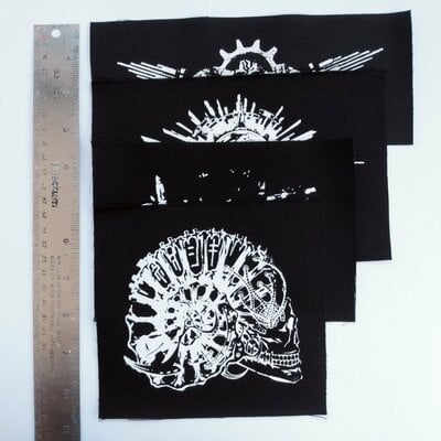 Cyberpunk & sci-fi sew-on patches mystery packs