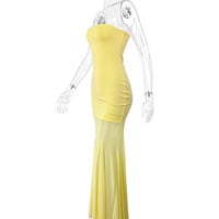 Sleeveless dress sexy internet celebrity mesh hip skirt - Thumbnail 1