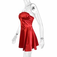 Sexy off-the-shoulder A-line dress with a tube top and sleeveless miniskirt - Thumbnail 3