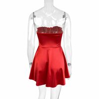 Sexy off-the-shoulder A-line dress with a tube top and sleeveless miniskirt - Thumbnail 6