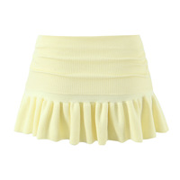 Sexy low-waist stretch pleated hip-hugging knitted skirt - Thumbnail 4