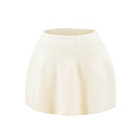 Street Fashion Casual Elastic Waist Knit Skirt - Thumbnail 1