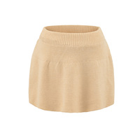 Street Fashion Casual Elastic Waist Knit Skirt - Thumbnail 4