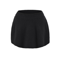 Street Fashion Casual Elastic Waist Knit Skirt - Thumbnail 5