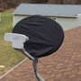 Universal Satellite Dish Cover: Snow Protection, BLACK OR USA Flag Option- usa made-2