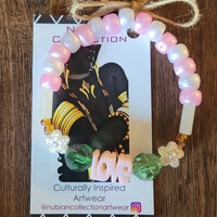 LOVE BRACELET 💕 GLOW IN THE DARK READY-MADE⏳️ BY Nubian Collection Artwear 👑 - Thumbnail 4