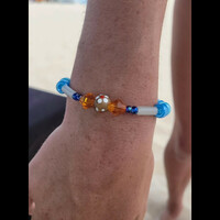 WOODEN FLOWER🌼 BRACELET READY-MADE By Nubian Collection Artwear 👑 - Thumbnail 1