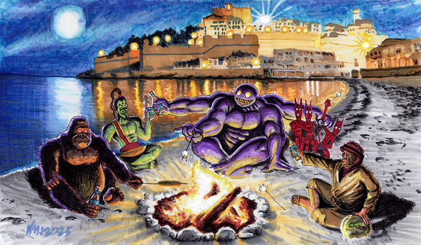 Beach Blanket Beasto playmat