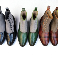 Crafted Leather Classic 3 Pair in Same Style but Different in Color Dress Shoes - Thumbnail 1