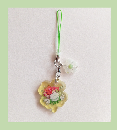 Snake butterfly_cloverday phone charm