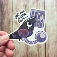 Crow 3" Vinyl Stickers - Thumbnail 6