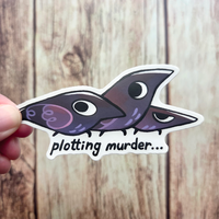 Crow 3" Vinyl Stickers - Thumbnail 2