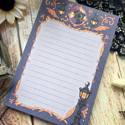 Dapper crow memo pad