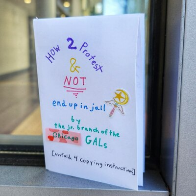 How 2 protest & not end up in jail - a near-future sf zine