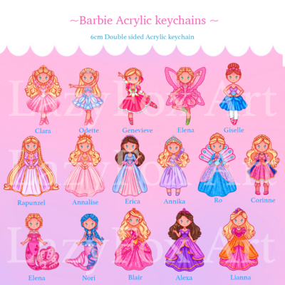 Barbie keychains
