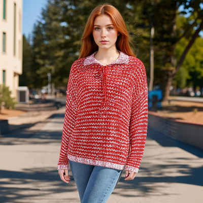 Fashionable and versatile simple shirt sweater