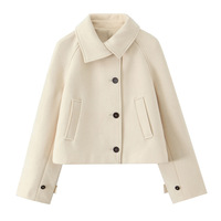 Fashionable, simple and versatile short trench coat - Thumbnail 2