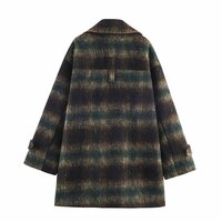 Plaid blend shorts coat - Thumbnail 1