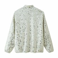 Fashionable, simple and versatile sequined jacket - Thumbnail 1