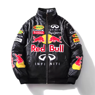 Red bull embroidery f1 motorbike jacket  - Thumbnail 1