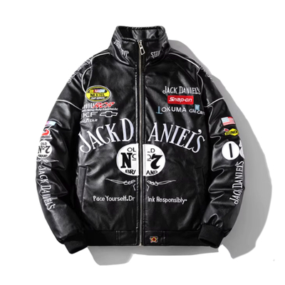 JACK DANIEL EMBROIDERY F1 MOTORBIKE JACKET 