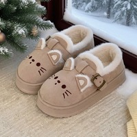 Adorable Kitty Fleece Shoes - Thumbnail 6