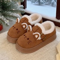 Adorable Kitty Fleece Shoes - Thumbnail 5