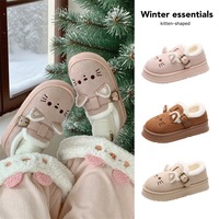 Adorable Kitty Fleece Shoes - Thumbnail 7