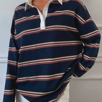 RETRO LONG SLEEVE POLO SHIRT - Thumbnail 2
