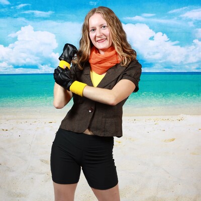 Yang xiao long beach 4x6 cosplay print (rwby)