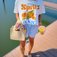 Vintage Sprit Orange Printed Tee - Thumbnail 1