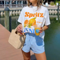 Vintage Sprit Orange Printed Tee - Thumbnail 4