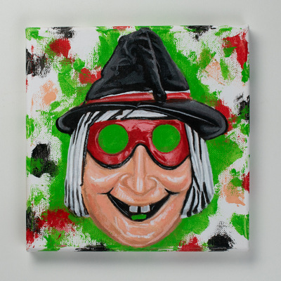 Witchburglar - Painting of Vintage Hallween Mask