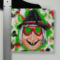 Witchburglar - Painting of Vintage Hallween Mask - Thumbnail 1